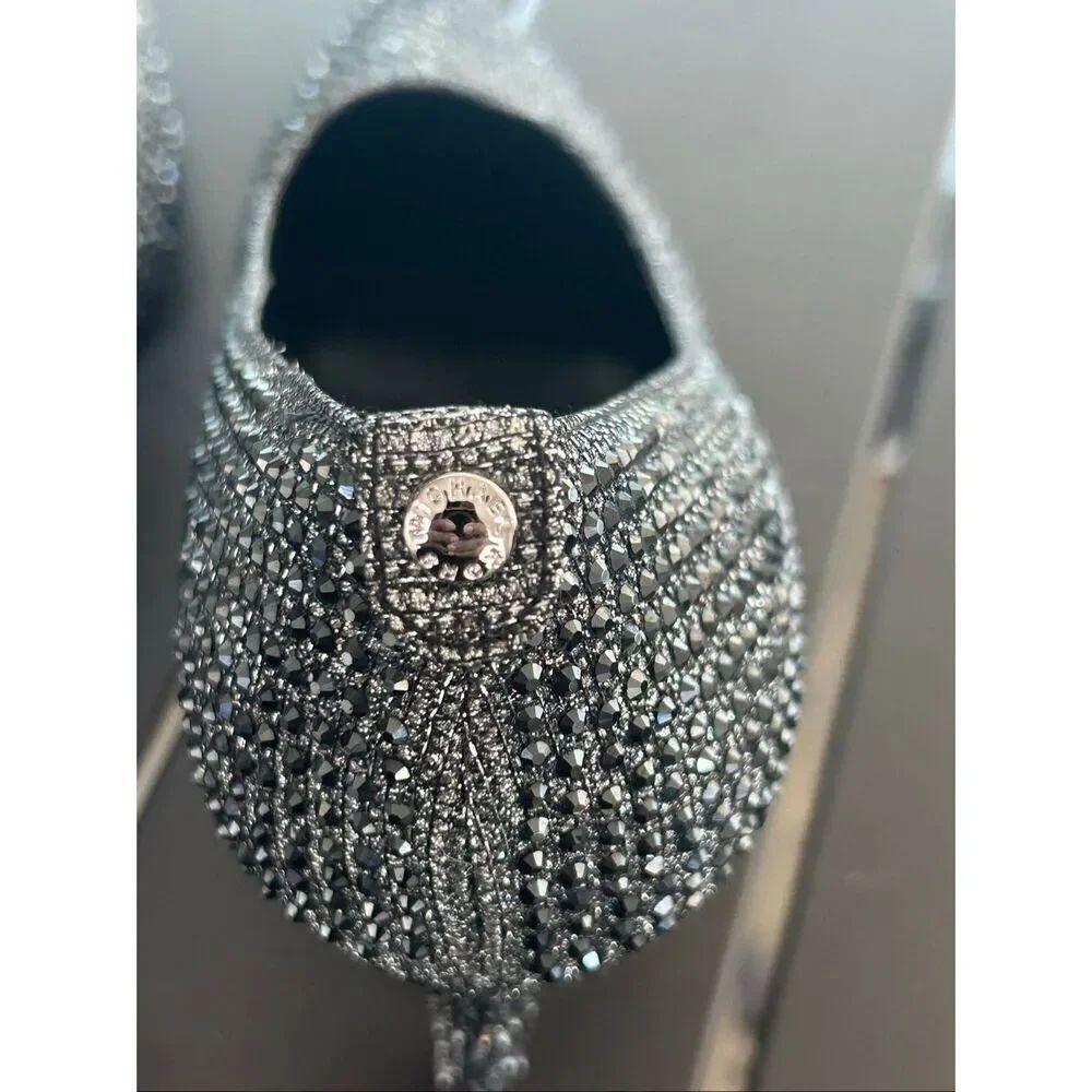 Michael Kors Black Rhinestone Pumps Size 8M - Picture 10 of 15